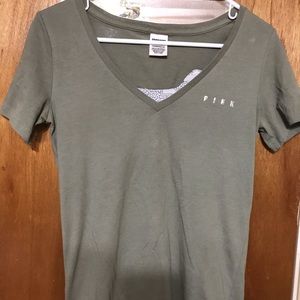 Olive PINK tee